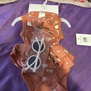 Rachel zoe baby one piece with sunglasses